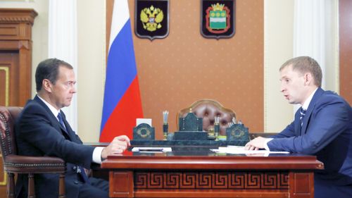 Встреча с временно исполняющим обязанности губернатора Амурской области Александром Козловым