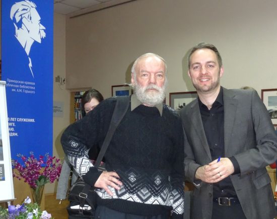 Писатели Мартин Шойбле (справа) и Владимир Иванов-Ардашев.
