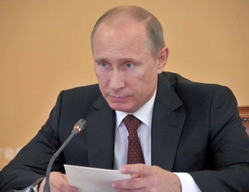 В. Путин на совещании по вопросам развития Сахалинской области. Фото пресс-службы Президента России