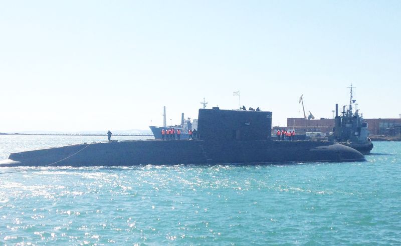 Вывод из дока сдаточной базы «Восток» - большой дизельной подводной лодки «Комсомольск-на-Амуре»