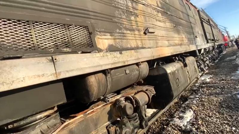 В Хабаровском крае проводится доследственная проверка по факту возгорания тепловоза в сервисном локомотивном депо
