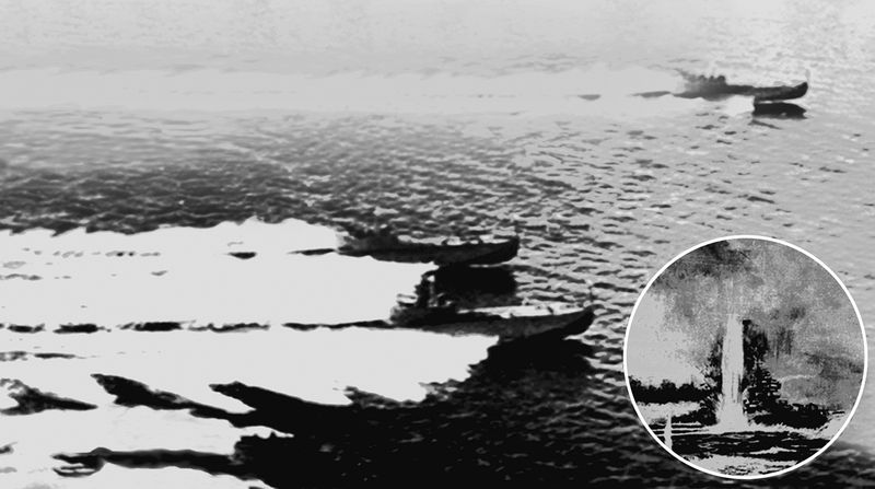 2-й отряд торпедных катеров ВМС КНА лишь 4 катерами
потопил тяжелый крейсер противника.