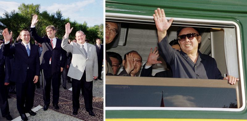 Ким Чен Ир тепло прощается с кадрами России и руководителями Приморского края.