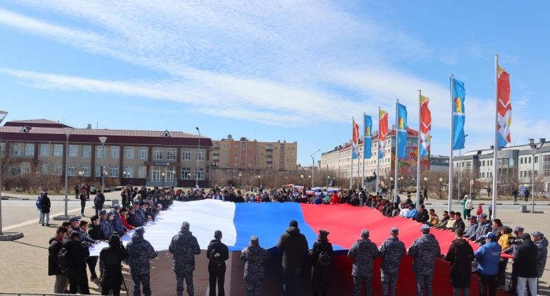 В Анадыре росгвардейцы приняли участие в патриотической акции