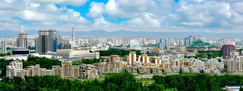 Новый вид Пхеньяна сегодня.