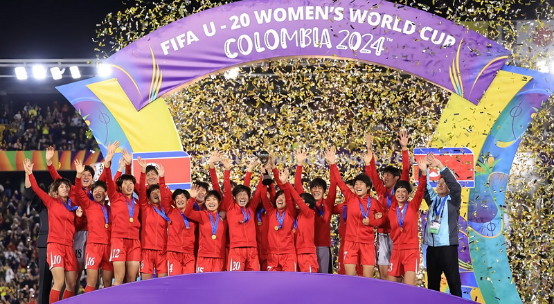 В 2024 году наши девушки завоевали первое место на Чемпионате по футболу среди женщин до 20 лет ФИФА.