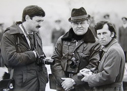 Коллеги по оружию: С. Балбашов, А. Галушко, Г. Бичуров (слева направо) (нажмите, чтобы увеличить)