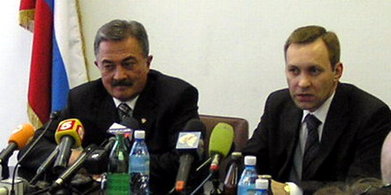 К. Исхаков - полпред, и А. Кузьмицкий - кандидат в губернаторы Камчатки (слева направо)